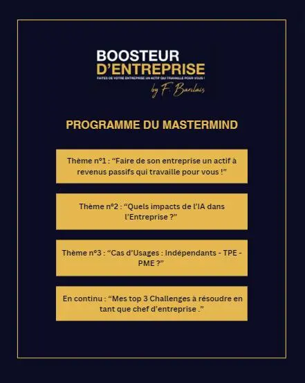 Programme du Mastermind Programme du Mastermind